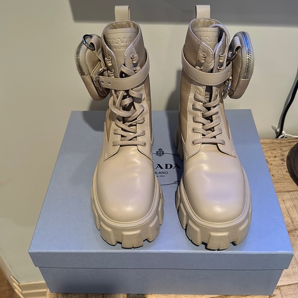 Prada leather monolith boot - Picture 2 of 14